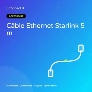 Câble Ethernet Starlink 5 m – CONNECT IT, Martinique