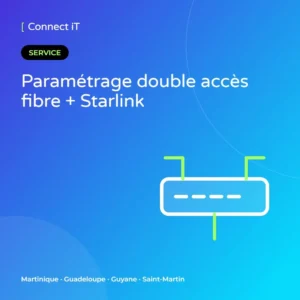 Paramétrage double accès fibre + Starlink – CONNECT IT, Martinique