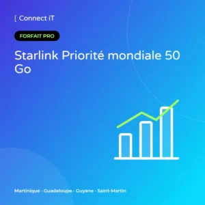 Starlink Priorité mondiale 50 Go – CONNECT IT, Martinique